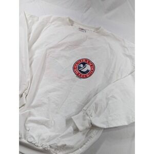Vtg Crazy Shirts Hawaii San‎ Francisco Bay Club Long Sleeve White Shirt Small